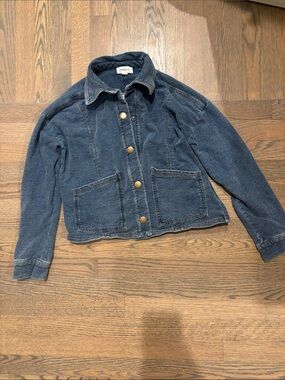 Evereve Women's Dark Blue Denim Jacket